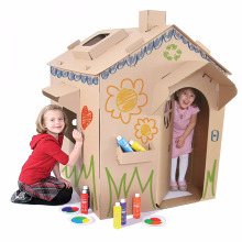 Casa de papel Eco-amigável montada por atacado fácil da fábrica para crianças